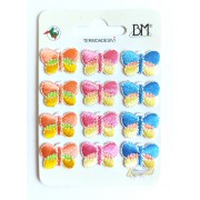 Iron-On Embroidery Sticker - Multicolor Butterflies